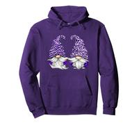 Aesthetic Lilac Gnomes for Awareness Lavender Purple GNOME Felpa con Cappuccio