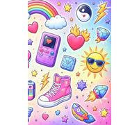 Aesthetic Lined Notebook : Colorful Journal for Teens, Students & Young Adults: Notebook for Writing, School & Creative Thoughts : 120 pages 6 x 9 inches