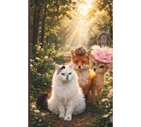 Aesthetic Lined Notebook: Cozy Forest Animals Journal: 100 Pages | Cute Nature Design for Teens & Adults