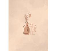 Aesthetic Minimalist Journal: Neutral Botanical Notebook for Daily Reflection: Soft Beige & Botanical Line Art Cover - Lined Notebook for Journaling, Creative Writing, Note-Taking & Personal Growth