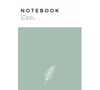 Aesthetic Notebook | 5 mm | 100 pagine A4 | Verde Acqua: Elegante e minimal quaderno a quadretti per appunti in tonalità pastello | Pratico e ... Ufficio, Note, Hand Lettering e Schizzi
