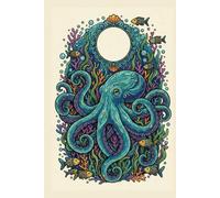 Aesthetic Octopus Deep Sea Zen Doodle Dot Grid Journal: 100 Page Dot Grid Notebook with Premium Cream Paper | 6x9 Matte Hardcover for Creative Mindfulness and Artistic Sketching