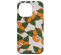 Aesthetic Orange Clementine on Branch Botanical Pattern Custodia per iPhone 13 Pro