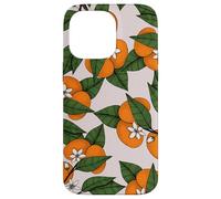 Aesthetic Orange Clementine on Branch Botanical Pattern Custodia per iPhone 14 Pro Max