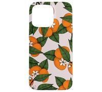 Aesthetic Orange Clementine on Branch Botanical Pattern Custodia per iPhone 15 Pro Max