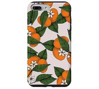 Aesthetic Orange Clementine on Branch Botanical Pattern Custodia per iPhone 7 Plus/8 Plus