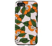 Aesthetic Orange Clementine on Branch Botanical Pattern Custodia per iPhone SE (2020) / 7/8