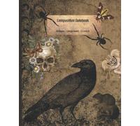 Aesthetic Raven Composition Notebook: Vintage Goth with Raven Notebook Journal | College Ruled Lined Paper | Great For Halloween and Lovers of Gothic Style | 7.5 x 9.25 Inches | Great Gift