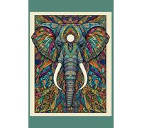 Aesthetic Regal Elephant Zen Mandala Dot Grid Journal: 100 Page Dotted Notebook with Premium Cream Paper | 6x9 Matte Hardcover for Creative Writing, Mindfulness, and Wise Planning