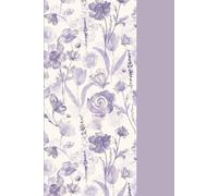 Aesthetic Simple Purple Notebook: Purple Flowers Design Lined Journal; Gift for family, friends and girls