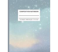 Aesthetic Sky Composition Notebook: A Wide Ruled Lined Notebook Journal for Teen Girls, Aesthetic Pretty Skies Notebook