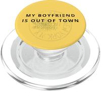 Aesthetic Urban Design, My Boyfriend is Out of Town PopSockets PopGrip per MagSafe