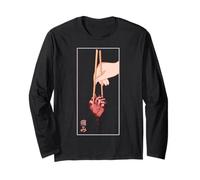 Aesthetic Vaporwave Japanese 90s Japan Art - Human Heart Maglia a Manica