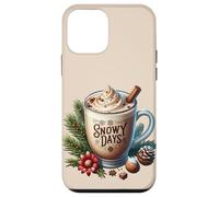 Aesthetic Winter Coffee Latte Graphic For Women Snowy Days Custodia per iPhone 12 mini