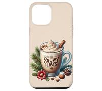 Aesthetic Winter Coffee Latte Graphic For Women Snowy Days Custodia per iPhone 12 Pro Max