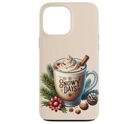 Aesthetic Winter Coffee Latte Graphic For Women Snowy Days Custodia per iPhone 13 Pro Max