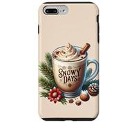 Aesthetic Winter Coffee Latte Graphic For Women Snowy Days Custodia per iPhone 7 Plus/8 Plus