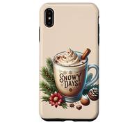 Aesthetic Winter Coffee Latte Graphic For Women Snowy Days Custodia per iPhone XS Max