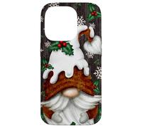 Aesthetic Winter Gnome Christmas Pudding Hat Cute Snowflake Custodia per iPhone 14 Pro