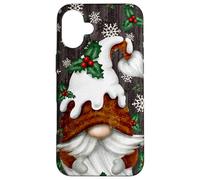 Aesthetic Winter Gnome Christmas Pudding Hat Cute Snowflake Custodia per iPhone 16 Plus