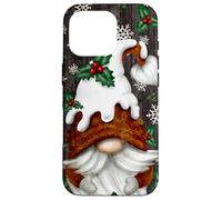 Aesthetic Winter Gnome Christmas Pudding Hat Cute Snowflake Custodia per iPhone 16 Pro
