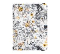 Aesthetic Wolfs - Portafoglio per passaporto e carte di vaccino, da viaggio, impermeabile, per donne e uomini, colore: bianco
