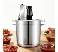 AETEREOS Mescolatore Automatico per Alimenti da 200w in Acciaio Inossidabile - Macchina per Mescolare Salse, Condimenti e Fondi per Hot Pot - velocità di Mescolamento Regolabile 45L