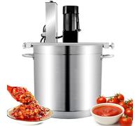 AETEREOS Mescolatore Automatico per Alimenti da 200w in Acciaio Inossidabile - Macchina per Mescolare Salse, Condimenti e Fondi per Hot Pot - Altezza del Raschiatore Regolabile 40L