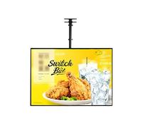 AETEREOS Scatola Luminosa A LED con Cornice A Scatto Sottile, Tabellone per Menu Retroilluminato A LED per Ristoranti, Bar E Negozi, Tabellone Pubblicitario da Parete HorizontalFixedboom-50 * 70