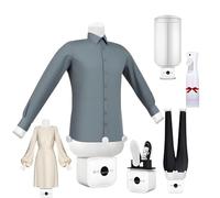 AETEREOS Stira Camicie Automatico, Manichino Asciugatura e Stiratura Magliette, Camicette, Ferro da Stiro Verticale Asciuga Senza Pieghe con 4 Clip Peso CombinationA