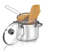 Aeternum Bialetti Divina Pastaiola Doppio Cestello 22cm Adatto Anche Induzione