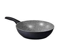 Aeternum Black Pearl Induction Wok Saltapasta 28 cm, Adatto all'induzione, Alluminio