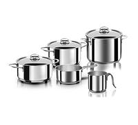 Aeternum Divina Batteria 8 Pezzi, Acciaio, Argento