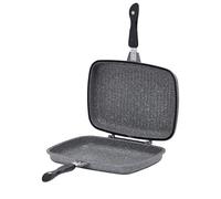 Aeternum Grill Doppia multifunzione (Double Grill) Petravera 32x24 cm, alluminio