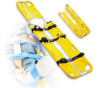 Aethelwyn Barella Pieghevole Portatile per Emergenze Mediche, Barella a Cucchiaio per Emergenze, con 3 Cinghie di Sicurezza, Lunghezza Regolabile da 162 a 210 Cm