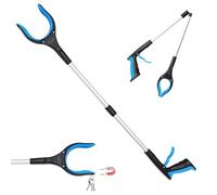 AetherPeak Raccoglitori pieghevoli per lettiera, 83 cm, extra lungo, con artiglio magnetico antiscivolo rotante a 360°, ideale per adulti, disabili e anziani. Raccogli la lettiera senza sforzo (blu)