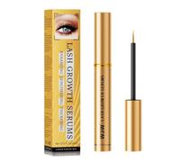 AethraLux Siero per la crescita delle ciglia, booster ciglia 4ml per una crescita delle ciglia più densa e forte, Bloom Double Eye Charm (oro)