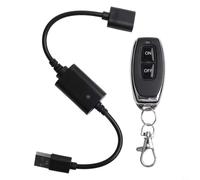 Aetluxery 5V USB Wireless RF Telecomando Interruttore Ricevitore e Driver di Alimentazione per Strisce di Luce LED, Lampade da Lettura, Ventilatori, Gamma 20-50m (P30-1)