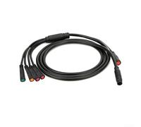 Aetluxery Cavo connettore impermeabile per bici elettrica 1T5, 1500 mm, 9 pin, per display controller, faro del freno a farfalla, nero, 913AG cablaggio per biciclette elettriche