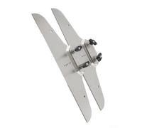 Aetluxery Set di sagome per gradini regolabili, in acciaio zincato, strumento di misurazione per una disposizione accurata dei gradini, montanti e scaffalature portatili (argento)