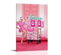AETQWOEGEWE Trixie - Poster su tela, decorazione artistica moderna, elegante stampa estetica per soggiorno, camera da letto, 30 x 45 cm, con cornice