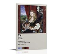 AETQWOEGEWE Ys Joanna Newsom, poster su tela, decorazione artistica moderna, elegante stampa estetica per soggiorno e camera da letto, 40 x 60 cm, con cornice