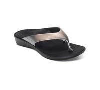 Aetrex Maui - Infradito ortopediche da donna, per alleviare la pressione, impermeabili, Ombre metallizzate, 41 EU