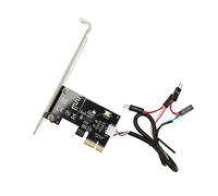 Aeun Interruttore di Ripristino 'Alimentazione del Computer Scheda PCIE, Connettore PCIE X1, Pin Dorato Ispessito Multifunzione, Interruttore di Ripristino 'Alimentazione Durevole Scheda PCIE,