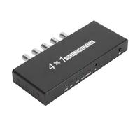 Aeun Switcher 3G SDI, Switcher SDI 4 in 1 out 4 Ingressi di Monitoraggio per Stazioni TV per Luoghi di Formazione (Spina UE 100-240 V)