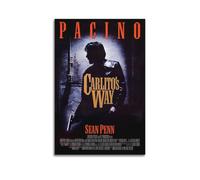 AEUYWQHKEKG Carlito's Way - Poster estetico vintage da parete su tela, decorazione artistica da parete per soggiorno e camera da letto, 50 x 75 cm, senza cornice