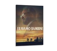 AEUYWQHKEKG Eravamo Bambini - Poster estetico vintage, decorazione artistica da parete su tela, decorazione per soggiorno, camera da letto, 20 x 30 cm, con cornice