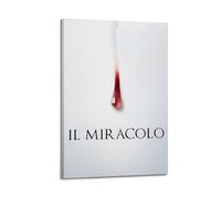 AEUYWQHKEKG Il Miracolo - Poster decorativo da parete in stile vintage, su tela, per soggiorno e camera da letto, 20 x 30 cm, con cornice