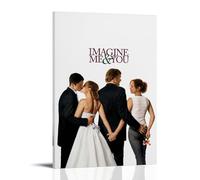 AEUYWQHKEKG Imagine Me & You - Poster estetico vintage da parete su tela, decorazione artistica da parete per soggiorno, camera da letto, 20 x 30 cm, con cornice