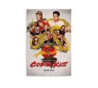 AEUYWQHKEKG Poster di Cobra Kai su tela, decorazione artistica da parete in stile vintage, per soggiorno e camera da letto, 40 x 60 cm, senza cornice